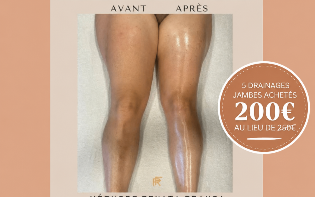 ✨Exclusivité du mois de juillet – Drainage des jambes✨
